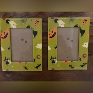 Halloween Themed Picture Frame Set - Green